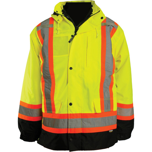 7-in-1 Jacket, Polyester, High Visibility Orange, Large Infinity Industrial Services Inc.