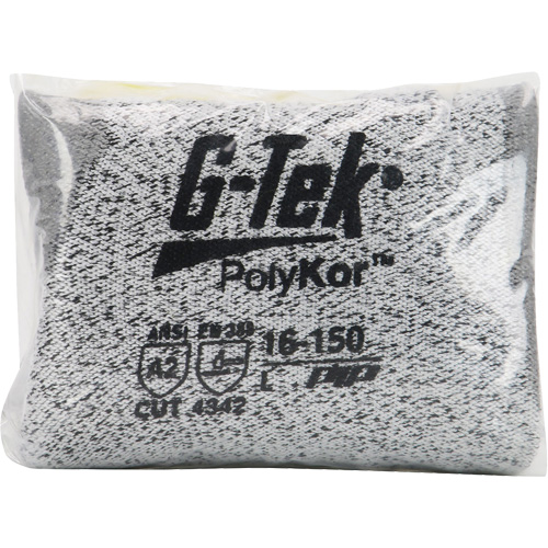 Gants r&eacute;sistants aux coupures G-Tek en tricot sans couture, Taille T-petit, Calibre 13, Rev&ecirc;tement Polyur&eacute;thane, Enveloppe en PolyKor, ASTM ANSI niveau A2/EN 388 niveau B Infinity Industrial Services Inc.
