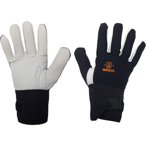 Left-Hand Anti-Impact Glove, 7/Small, Grain Leather Palm, Elastic Cuff Infinity Industrial Services Inc.