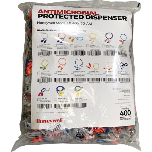 XTR-30 Earplugs Refill for HL400 Dispenser, Bulk - Polybag, Corded Infinity Industrial Services Inc.