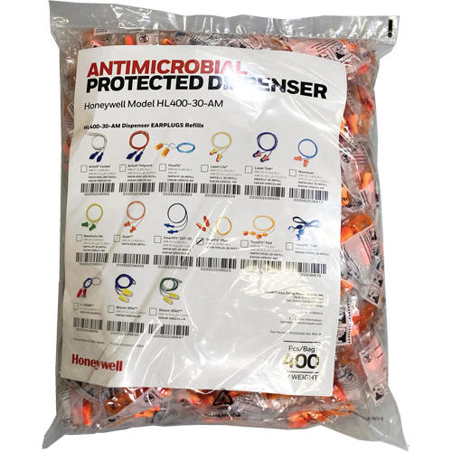 TFP-30 Earplugs Refill for HL400 Dispenser, Bulk - Polybag, Corded Infinity Industrial Services Inc.