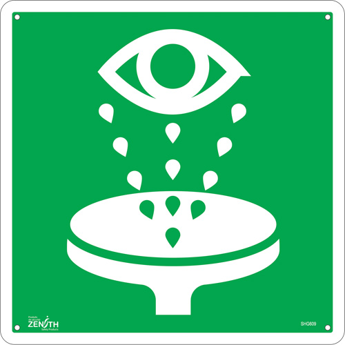 Eye Wash CSA Standard Safety Sign, 12" x 12", Aluminum, Pictogram Infinity Industrial Services Inc.