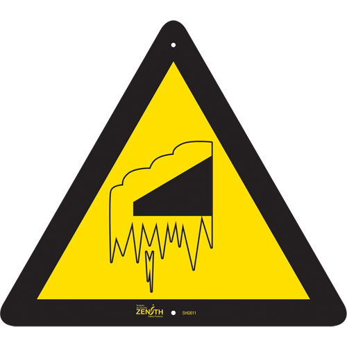 Falling Snow/Ice CSA Standard Safety Sign, 12" x 12", Aluminum, Pictogram Infinity Industrial Services Inc.