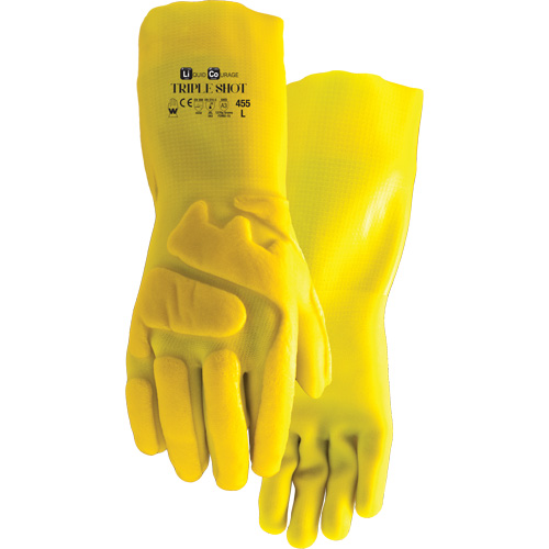 Gants r&eacute;sistant &agrave; la coupe 455 Triple Shot, Taille Grand, PVC, Doublure en Nylon Infinity Industrial Services Inc.