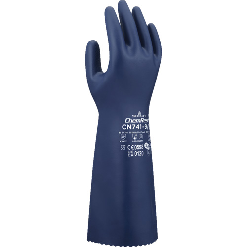 CN741 Chemical-Resistant Gloves, Size Small/7, 15" L, Nitrile, 15-mil Infinity Industrial Services Inc.