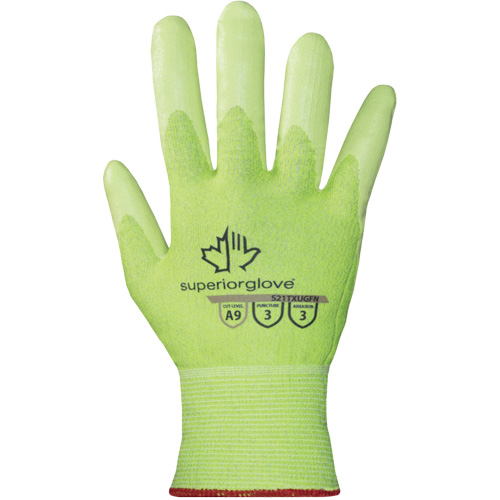 Gants haute visibilit&eacute; r&eacute;sistants &agrave; la coupe S21TXUGFN, Taille 5/2T-petit, Calibre 21, Rev&ecirc;tement Nitrile, Enveloppe en TenActiv, ASTM ANSI niveau A9 Infinity Industrial Services Inc.