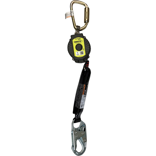 Limiteur de chute personnel TurboLite+ Miller, 11', Sangles, Stationnaire Infinity Industrial Services Inc.
