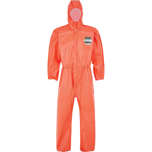 MicroMax&reg; NS Coverall with Elastic Hood, Cuffs, Waist & Ankles, Small, Orange, Microporous Infinity Industrial Services Inc.