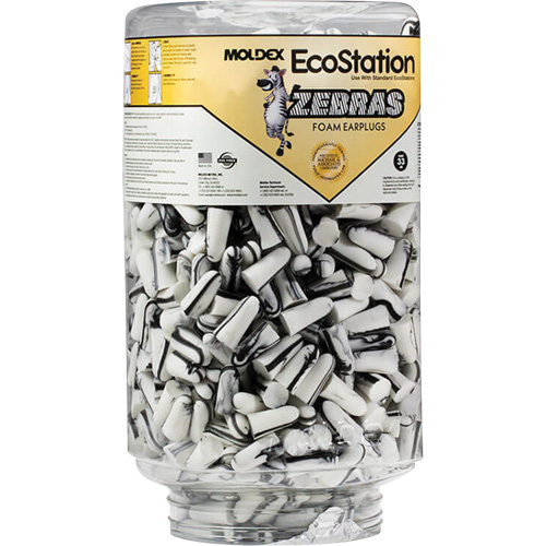 Zebras Disposable Earplugs Refill for EcoStation&reg;  Earplug Dispenser, Bulk - Canister Infinity Industrial Services Inc.