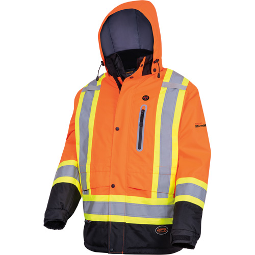 5407 Waterproof Insulated Heated Safety Jacket, Men's, Small, High-Visibility Orange Infinity Industrial Services Inc.