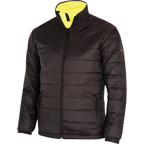 5771 Manteau de s&eacute;curit&eacute; imperm&eacute;able r&eacute;versible, Polyester/Polyur&eacute;thane, Jaune lime haute visibilit&eacute;, Petit Infinity Industrial Services Inc.