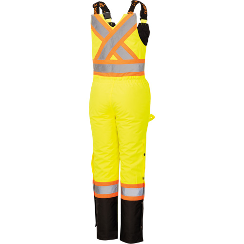 5041BBW Women's High-Visibility Waterproof Safety Overalls, Polyester, X-Small, Black/High Visibility Lime-Yellow Infinity Industrial Services Inc.