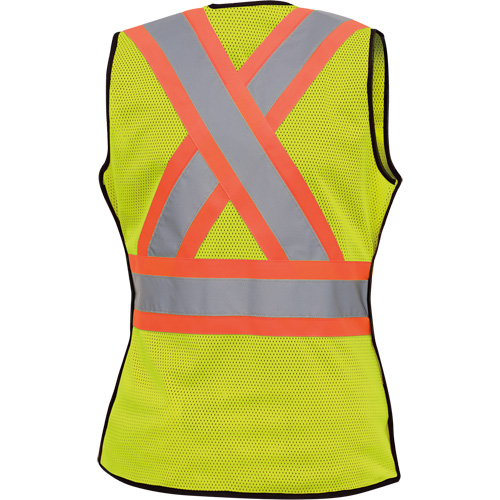 489 Veste de s&eacute;curit&eacute; d&eacute;tachable haute visibilit&eacute;, Jaune lime haute visibilit&eacute;, T-petit, Polyester Infinity Industrial Services Inc.