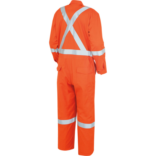 7708AT "The Rock" FR-Tech&reg; High Visibility FR/Arc Rated Coveralls, Size 40 (Tall), High Visibility Orange, 10 cal/cm² Infinity Industrial Services Inc.