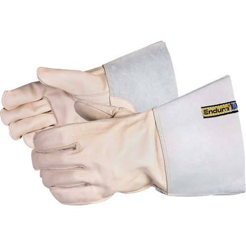 Gants pour soudeur avec coutures externes en Kevlar, Cuir de vache refendu, Taille 7 Infinity Industrial Services Inc.
