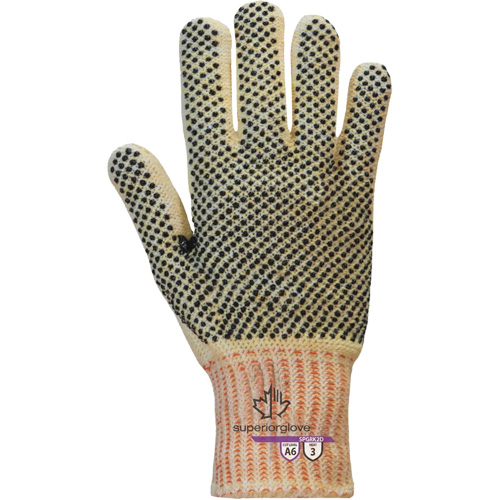 Gants r&eacute;sistants &agrave; la coupe Contender SPGRK2D, Taille Petit, Calibre 7, Rev&ecirc;tement PVC, Enveloppe en Kevlar/Fil technique, ASTM ANSI niveau A6 Infinity Industrial Services Inc.