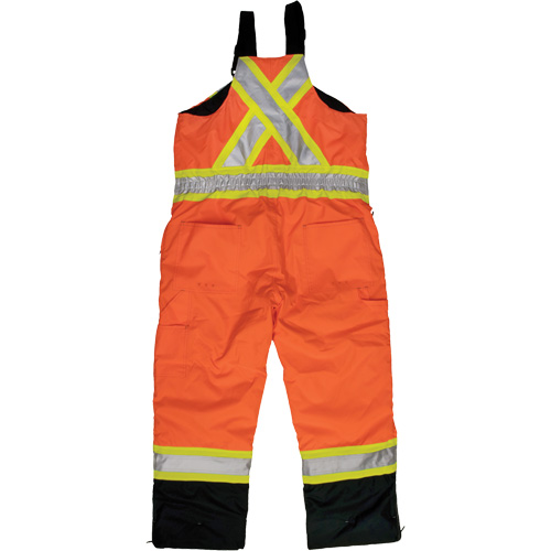 Salopette de s&eacute;curit&eacute; isolante en tissu ind&eacute;chirable, Polyester, T-petit, Orange haute visibilit&eacute; Infinity Industrial Services Inc.