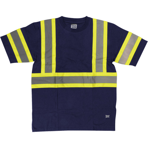 Chemise de s&eacute;curit&eacute; &agrave; manches courtes, Coton, T-petit, Bleu marin Infinity Industrial Services Inc.