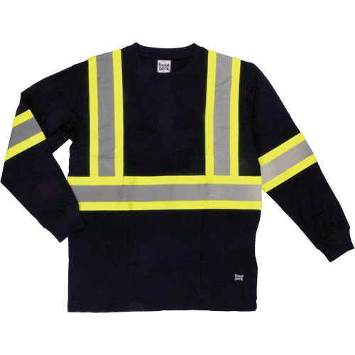 Long Sleeve Safety T-Shirt, Cotton, X-Small, Black Infinity Industrial Services Inc.