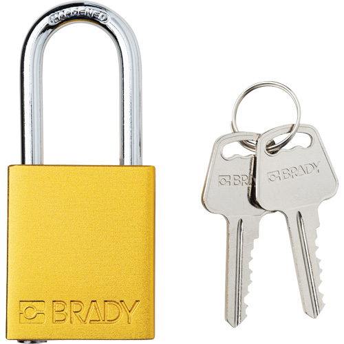 Lockout Padlock, Keyed Different, Aluminum, 1-1/2" Width Infinity Industrial Services Inc.