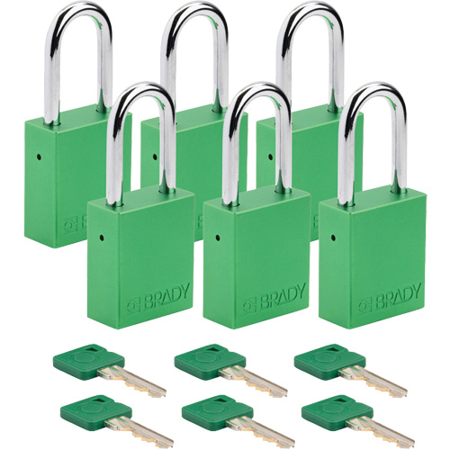Lockout Padlock, Safety Padlock, Keyed Different, Aluminum, 1-1/2" Width Infinity Industrial Services Inc.