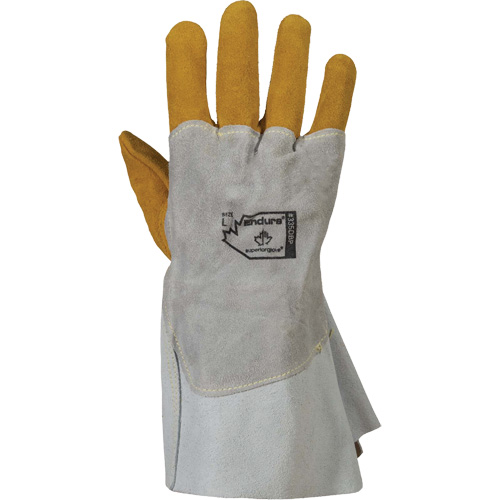 Gants de soudage 335DBP Endura, Cuir de vache refendu/Cuir d'&eacute;lan refendu, Taille Petit Infinity Industrial Services Inc.