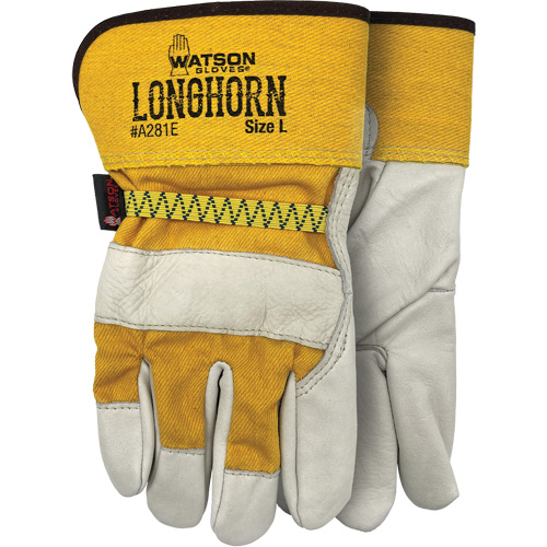 Gants Longhorn, Grand, Paume en Cuir fleur de vache Infinity Industrial Services Inc.