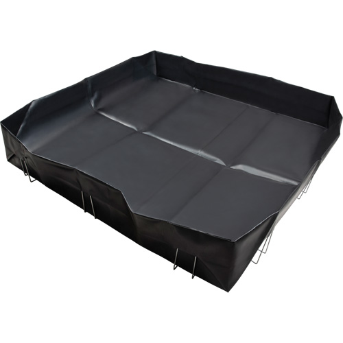 Berme &agrave; support en fil m&eacute;tallique, Capacit&eacute; 748 gal. US, 10' la x 10' lo x 12" h, Support en L Infinity Industrial Services Inc.
