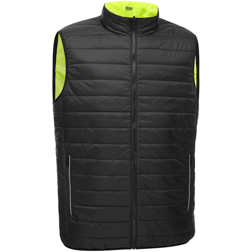 Veste bouffante r&eacute;versible avec X au dos Bisley, Jaune lime haute visibilit&eacute;, 2T-Grand, Polyester Infinity Industrial Services Inc.