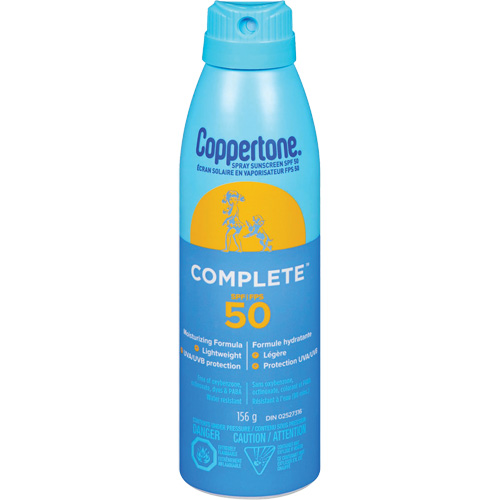 Protection solaire compl&egrave;te Coppertone, FPS 50, Vaporisateur Infinity Industrial Services Inc.