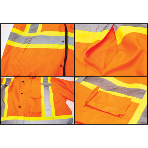 Waterproof 7-in-1 Winter Parka, High Visibility Orange, Medium Infinity Industrial Services Inc.