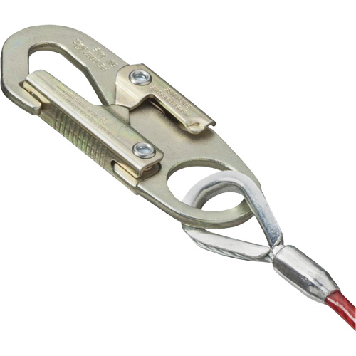 SA-5500-4 Shock Absorbing Lanyard, 4', Snap Hook Center, Snap Hook Leg Ends, Galvanized Steel Infinity Industrial Services Inc.