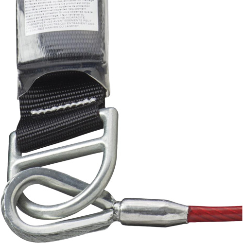 SA-5500-4 Shock Absorbing Lanyard, 4', Snap Hook Center, Snap Hook Leg Ends, Galvanized Steel Infinity Industrial Services Inc.