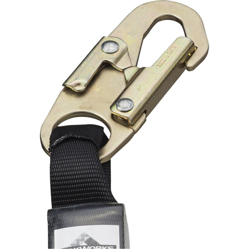 SA-5500-6 Shock Absorbing Lanyard, 6', Snap Hook Center, Snap Hook Leg Ends, Galvanized Steel Infinity Industrial Services Inc.