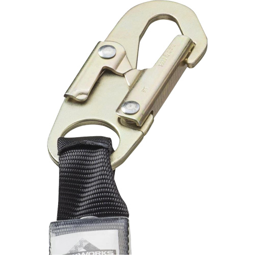 SA-55522-4 PVC-Coated Shock Absorbing Lanyard, 4', Form Hook Center, Snap Hook Leg Ends, Galvanized Steel Infinity Industrial Services Inc.