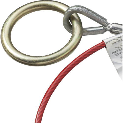 AS-21210-6 6' Cable Anchor with Snap Hook & O-Ring, Sling, Temporary Use Infinity Industrial Services Inc.