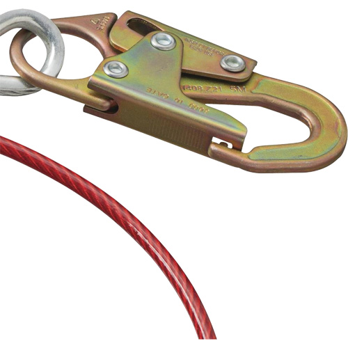 AS-21210-6 6' Cable Anchor with Snap Hook & O-Ring, Sling, Temporary Use Infinity Industrial Services Inc.