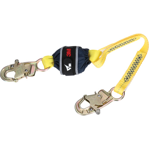 Web Shock-Absorbing Lanyard, 2.5', Snap Hook Center, Snap Hook Leg Ends, Polyester Infinity Industrial Services Inc.