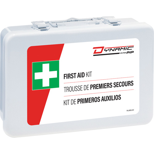 Trousse de premiers soins Dynamic, R&eacute;pond ou surpasse la norme CSA Z1220-24 type 2 environnements &agrave; faible risque, Petit (2-25 travailleurs) Infinity Industrial Services Inc.