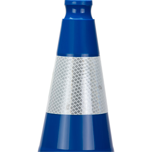 Premium Traffic Cone, 28", Blue, 4" Reflective Collar(s) Infinity Industrial Services Inc.