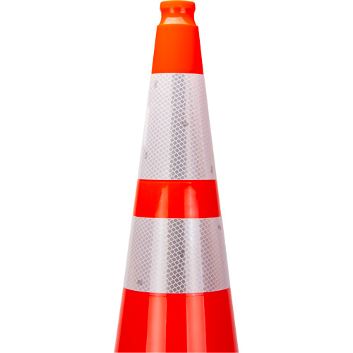 Premium Traffic Cone, 36", Orange, 4" & 6" Reflective Collar(s) Infinity Industrial Services Inc.