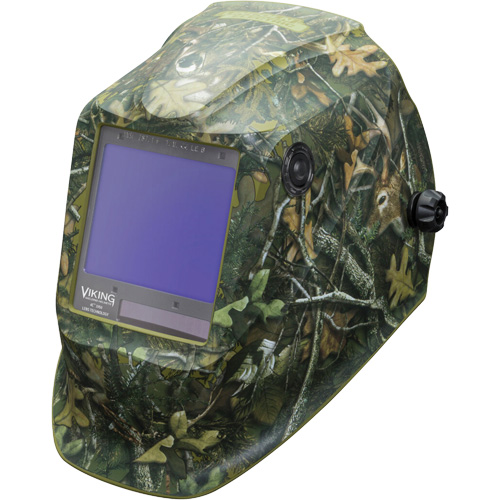 VIKING 3350 White Tail Camo Welding Helmet, 3.74" L x 3.34" W View Area, 5 - 13 Shade Range Infinity Industrial Services Inc.