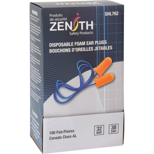 Foam Earplugs, Pair - Polybag, Corded Infinity Industrial Services Inc.