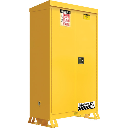 Outdoor Flammable Storage Cabinet, 45 gal., 2 Door, 43" W x 65" H x 18" D Infinity Industrial Services Inc.
