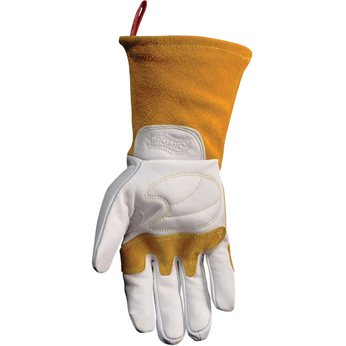 Caiman&reg; Premium TIG/MIG Welder's Gloves with FR Insulated Split Cowhide Back, Grain Goatskin, Size Medium Infinity Industrial Services Inc.