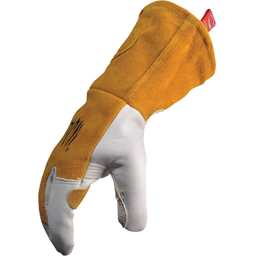 Caiman&reg; Premium TIG/MIG Welder's Gloves with FR Insulated Split Cowhide Back, Grain Goatskin, Size Medium Infinity Industrial Services Inc.
