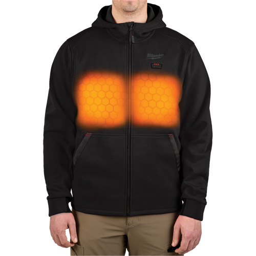 M12 Heated Hoodie with Battery, Men's, Large, Black, Poly-Cotton Infinity Industrial Services Inc.