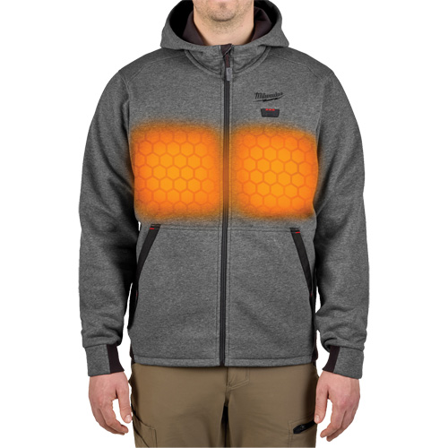 M12 Heated Hoodie (Jacket Only), Men's, Medium, Grey, Poly-Cotton Infinity Industrial Services Inc.