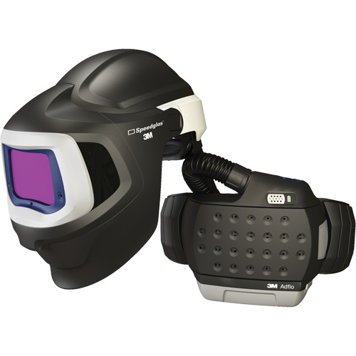 Syst&egrave;me de protection respiratoire &agrave; &eacute;puration d'air motoris&eacute; haute efficacit&eacute; Adflo avec masque de soudage 9100 MP Speedglas, Masque de soudage, Pile Lithium-ion Infinity Industrial Services Inc.