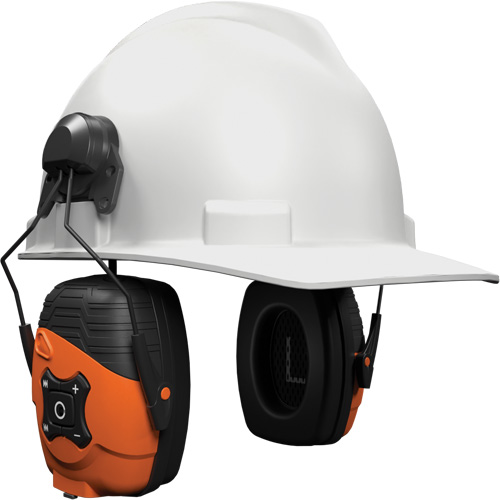 Safety Orange Link 2.0 Bluetooth Earmuffs, Cap Mount Style, 21 dB Infinity Industrial Services Inc.